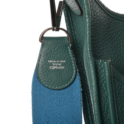 Hermes Taurillon Clemence Evelyne III GM Malachite Bleu Izmir 8 of 11