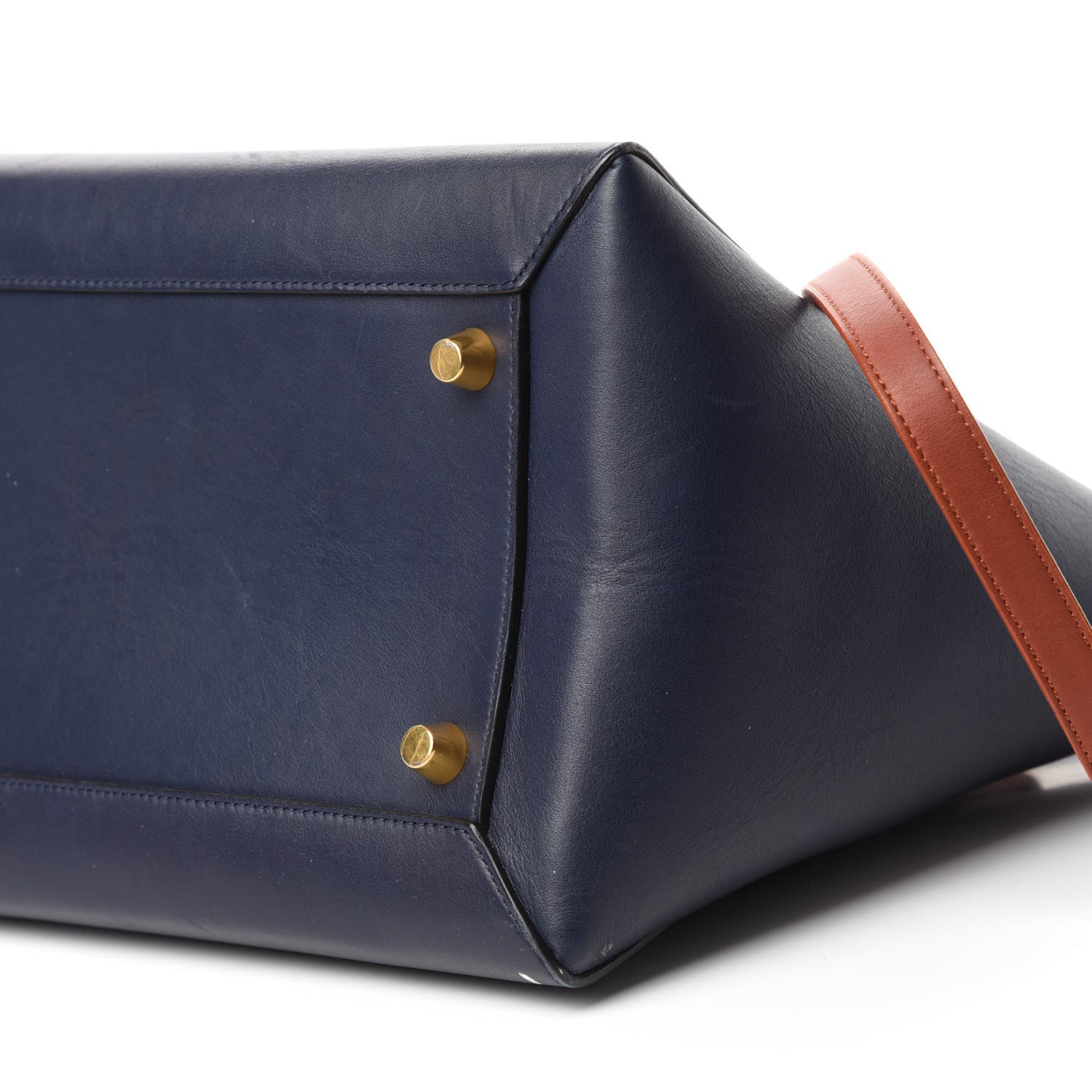 Celine Smooth Calfskin Large Bi-Color Belt Bag Midnight 7 of 12