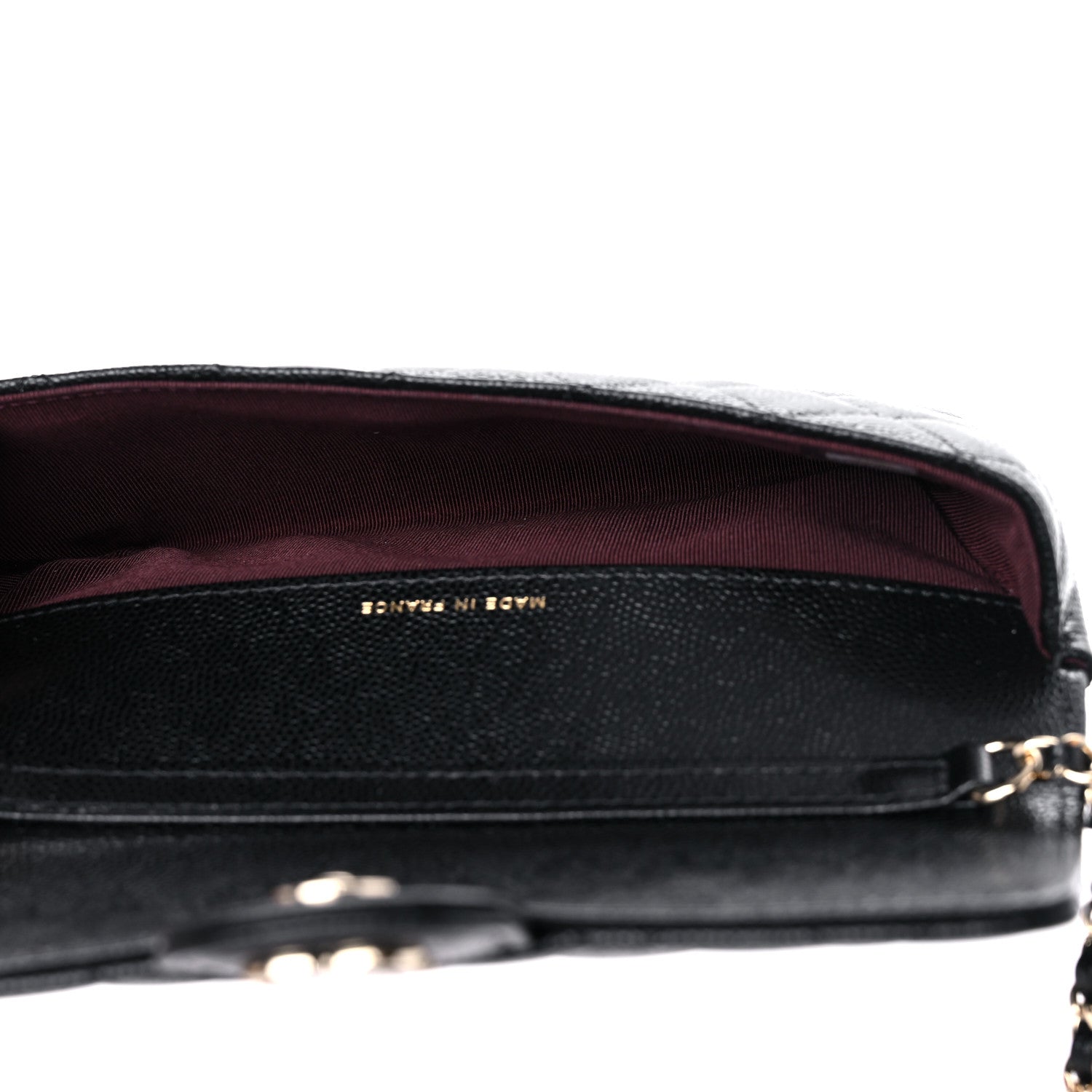 Chanel Caviar Quilted Glasses Case With Chain Black 5 of 11