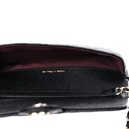 Chanel Caviar Quilted Glasses Case With Chain Black 5 of 11
