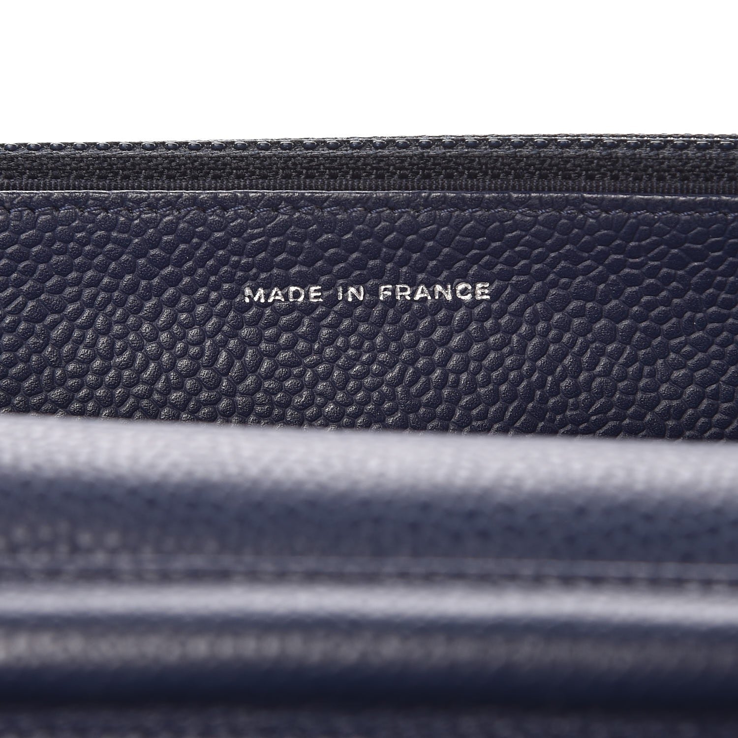 Chanel Caviar Quilted Wallet On Chain WOC Navy Blue 7 of 8