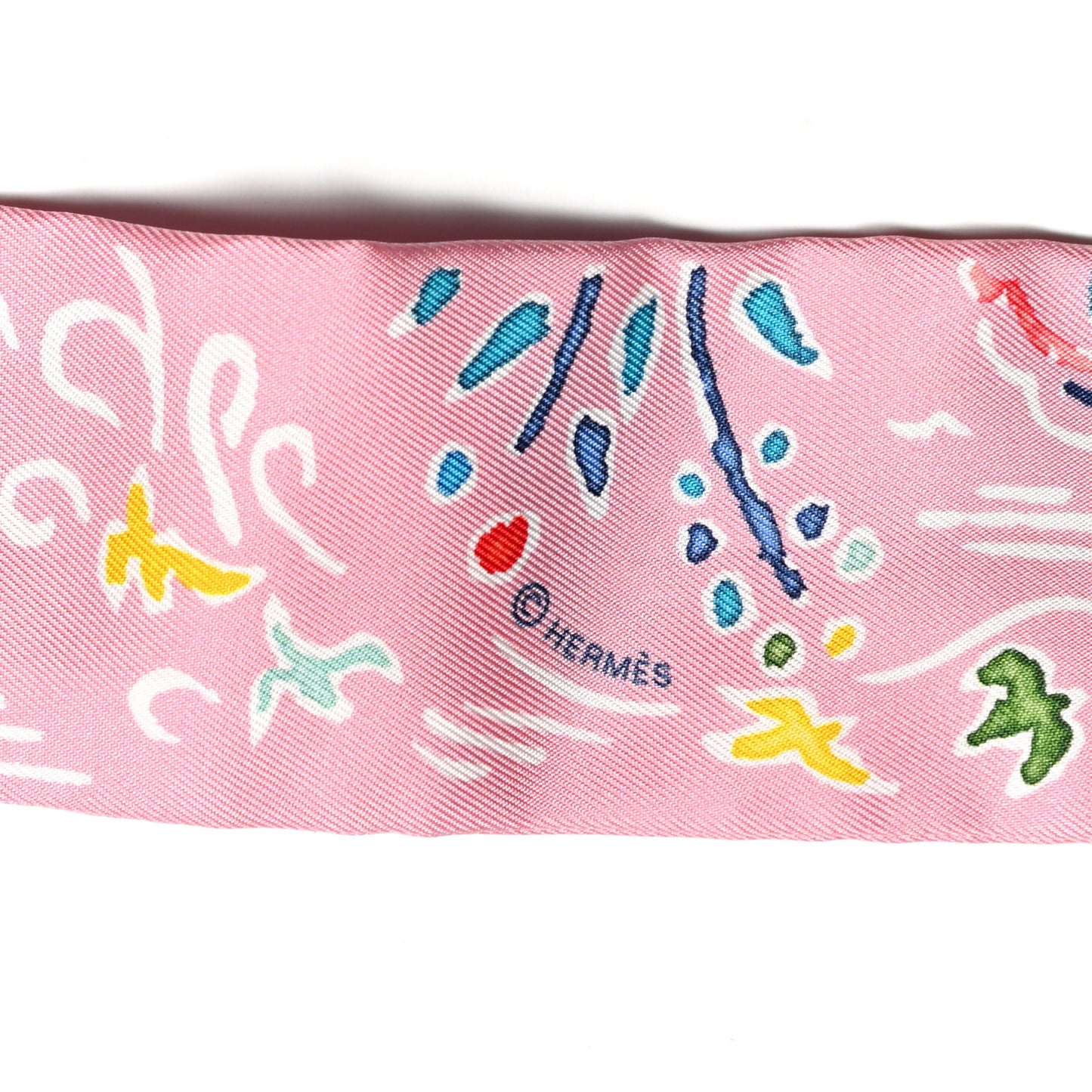 Silk Isola Di Primavera Twilly Rose Bleu Multicolor