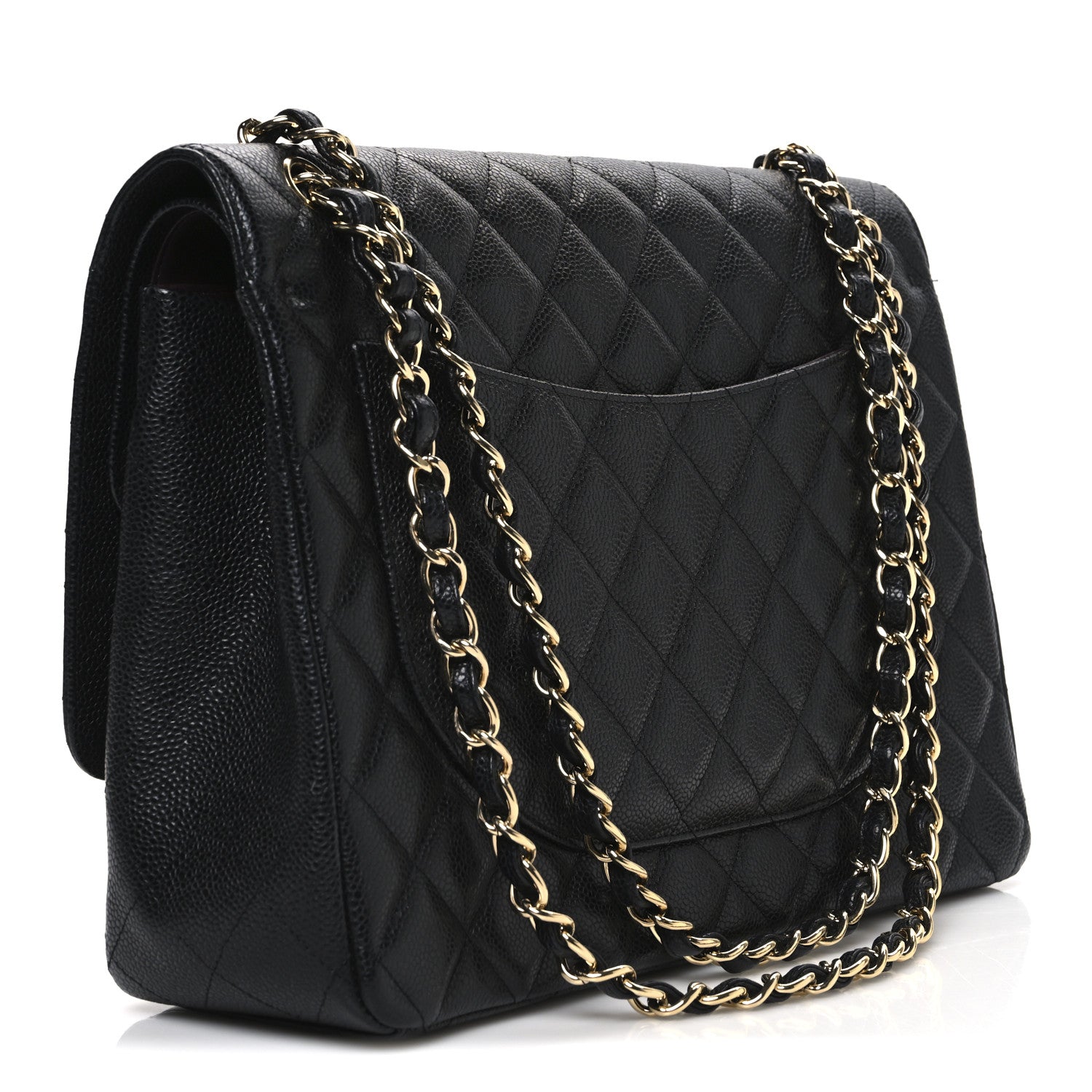 Chanel Caviar Quilted Maxi Double Flap Black 3 of 11