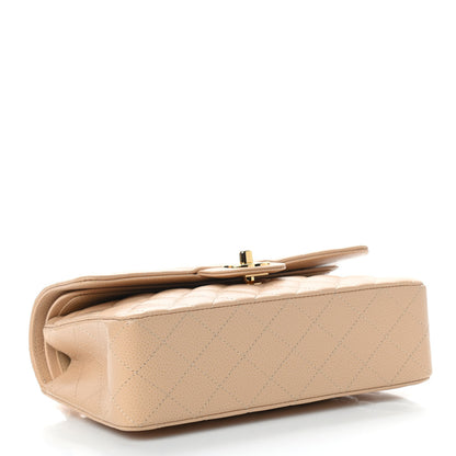 Chanel Caviar Quilted Small Double Flap Beige 4 of 10
