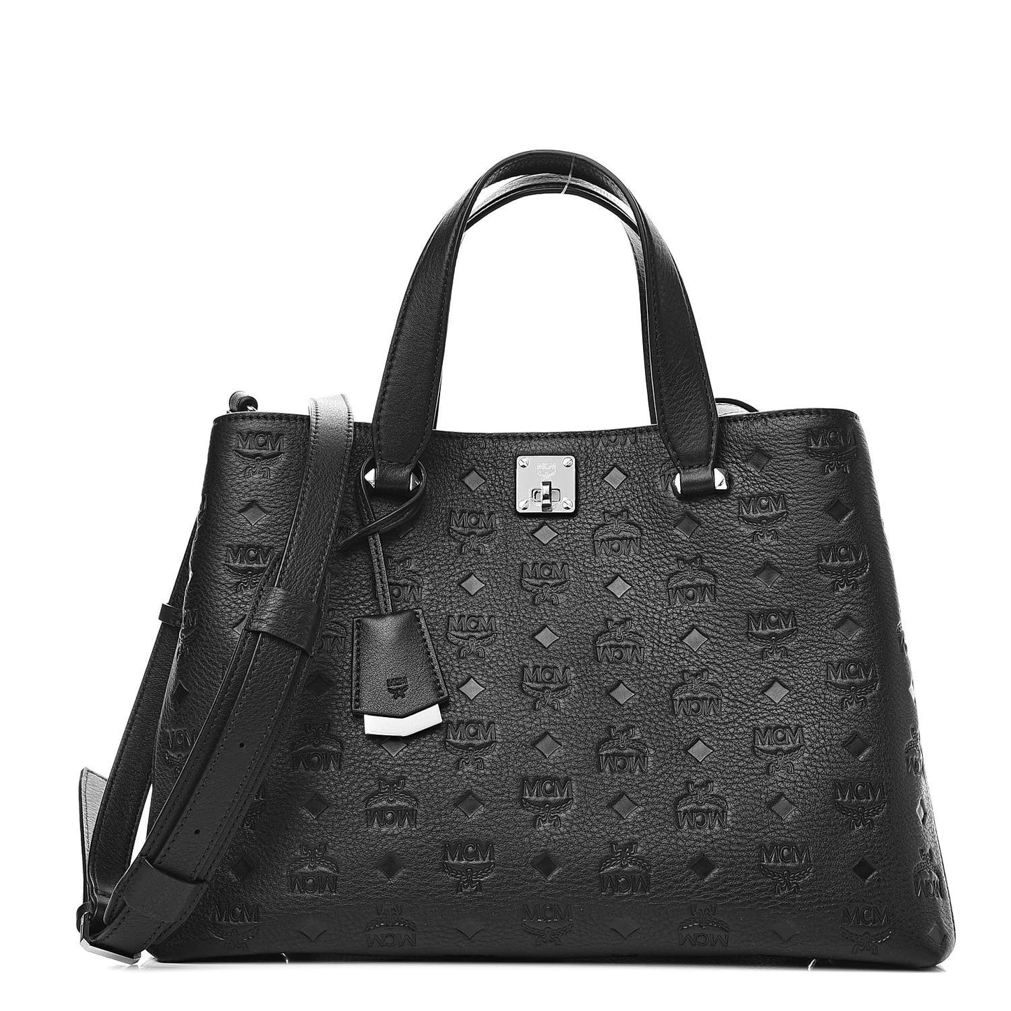 Calfskin Ottomar Monogram Large Essential Tote Black