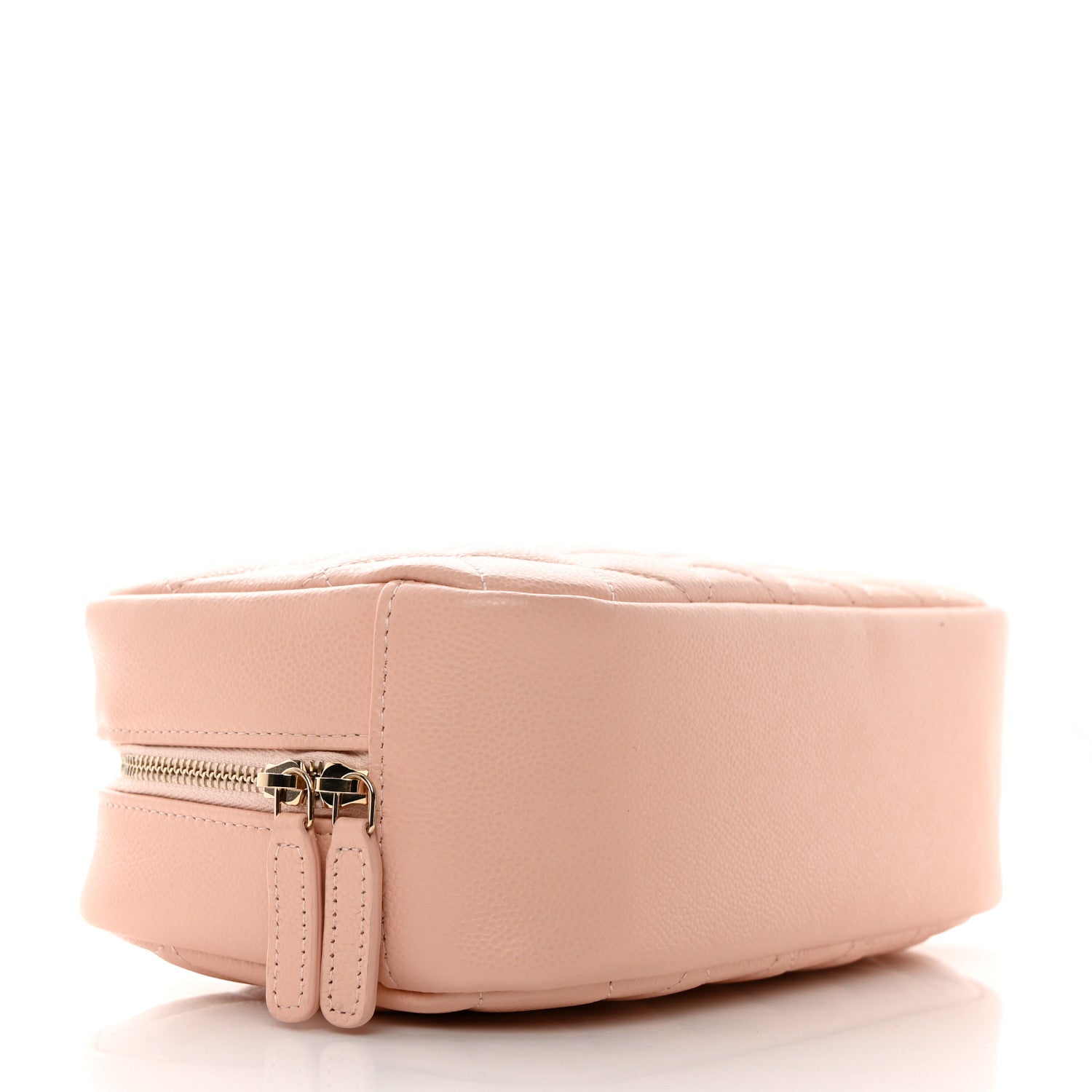 Chanel Caviar Quilted Medium Curvy Pouch Cosmetic Case Light Pink 4 of 8