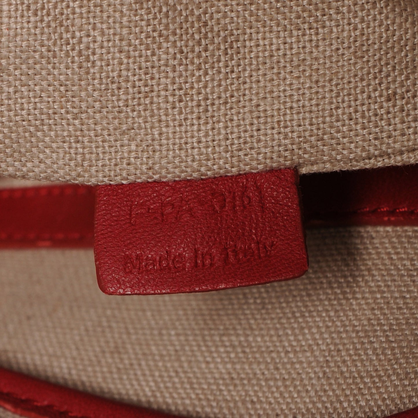 Smooth Calfskin Small Triptyque Satchel Red