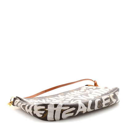 Louis Vuitton Monogram Graffiti Pochette Accessories Silver 3 of 8