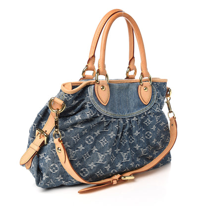 Louis Vuitton Denim Neo Cabby MM Blue 3 of 13