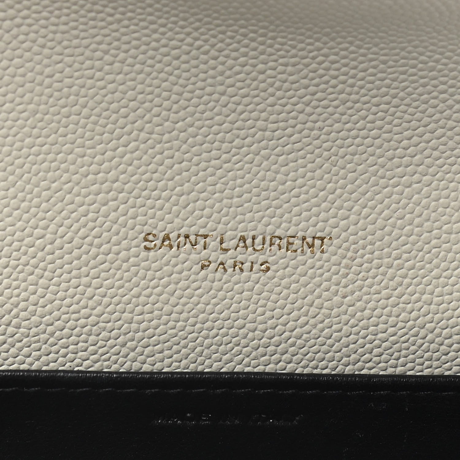 Saint Laurent Grain De Poudre Monogram Uptown Chain Wallet Crema Soft 6 of 11