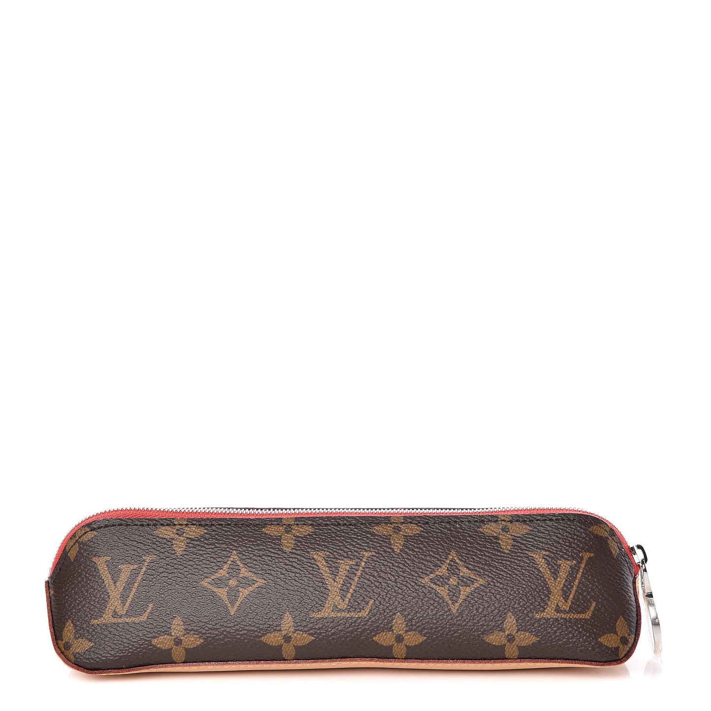 Monogram Elizabeth Pencil Pouch Red