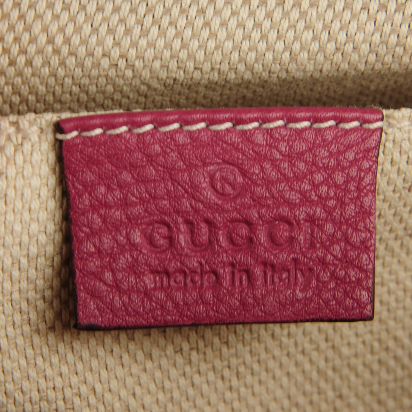 Pebbled Calfskin Small Soho Disco Bag Mauve