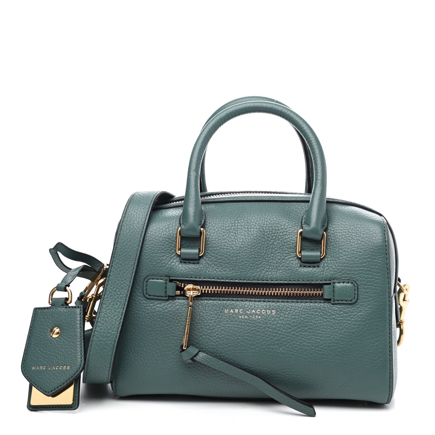 Marc Jacobs Calfskin Recruit Bauletto Satchel Tote Bag Hazy Blue 1 of 4