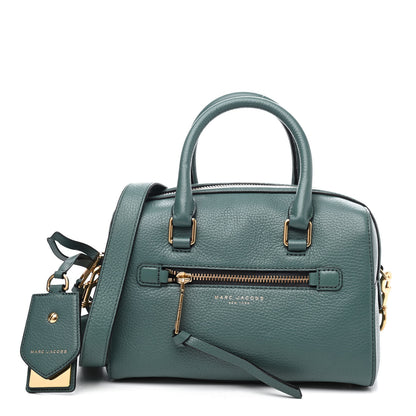 Marc Jacobs Calfskin Recruit Bauletto Satchel Tote Bag Hazy Blue 1 of 4