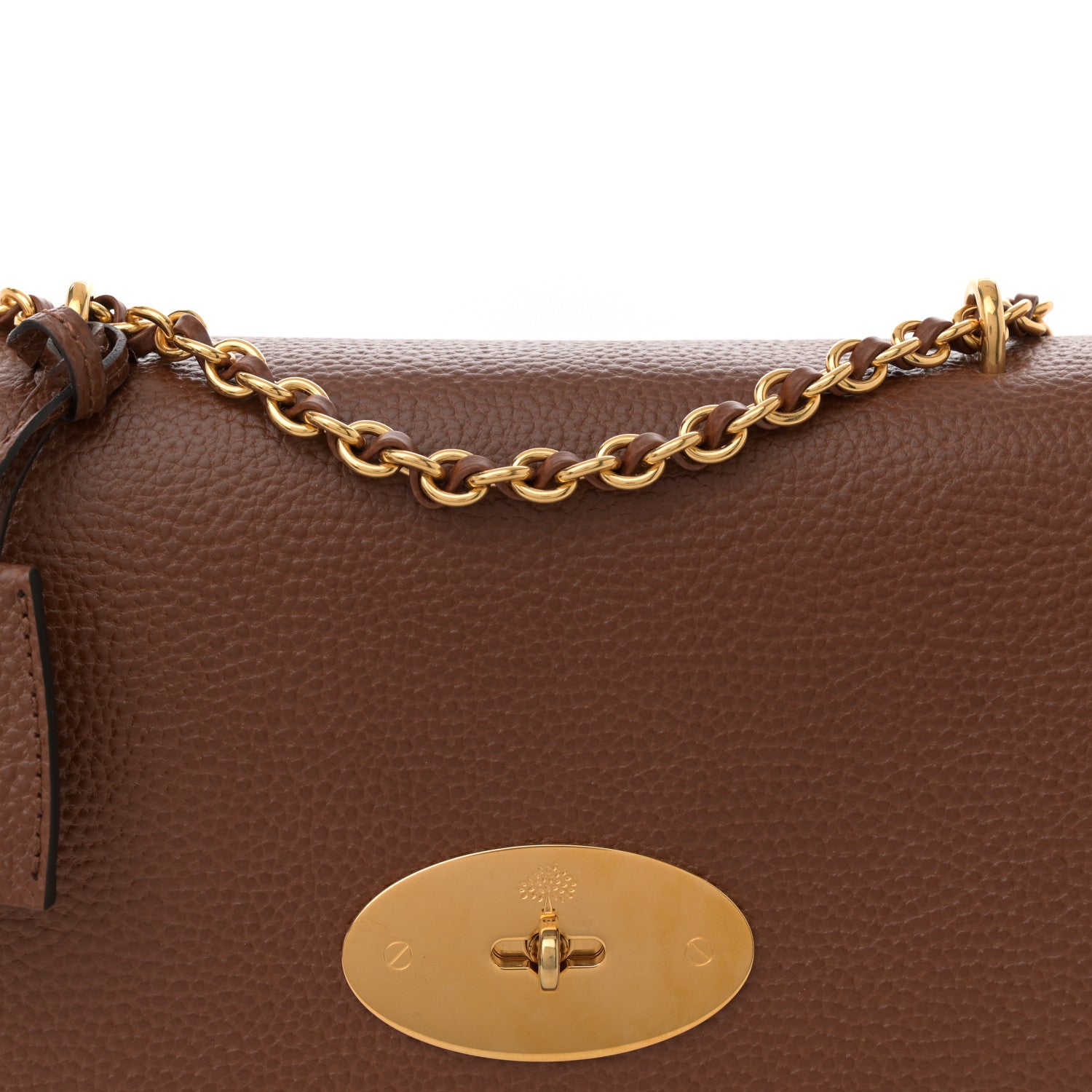 Mulberry Small Classic Grain Calfskin Medium Lily Flap Oak 7 of 10