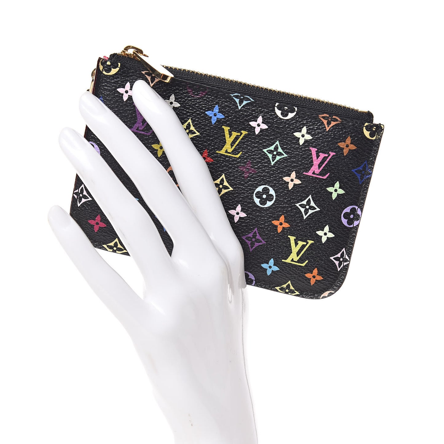 Monogram Multicolor Key Pouch Black Grenade