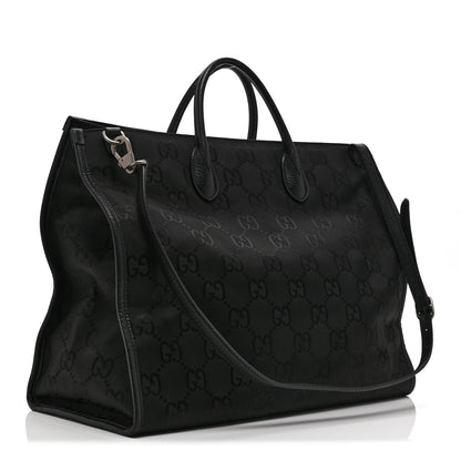 Gucci Econyl Nylon Monogram Large Off The Grid Tote Bag Black 3 of 11