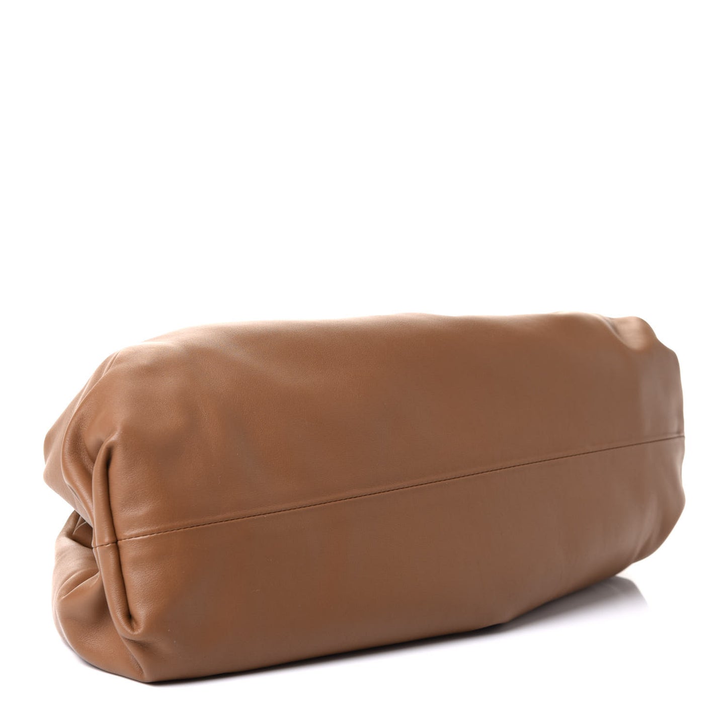 Smooth Butter Calf The Pouch Oversized Clutch Cammello