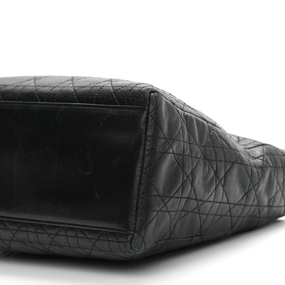 Christian Dior Lambskin Cannage Medium Lady Dior Black 10 of 13