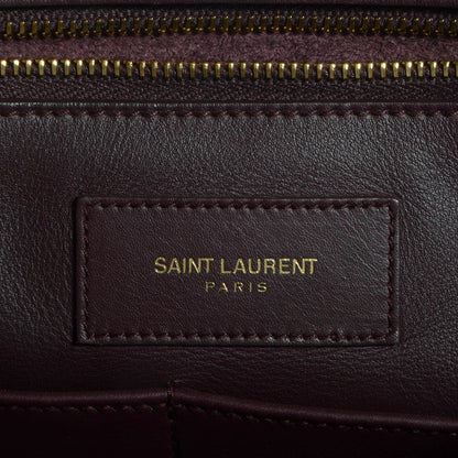 Saint Laurent Smooth Calfskin Medium Classic Y Cabas Bordeaux 12 of 36