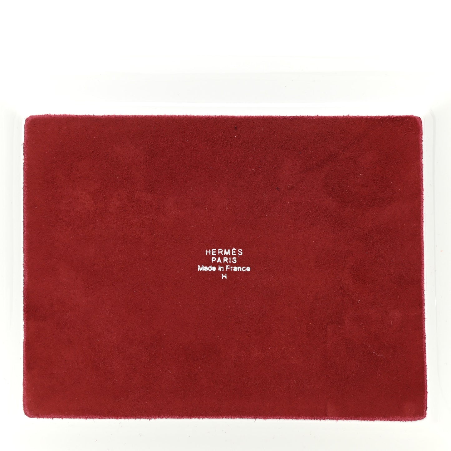Porcelain H Deco Change Tray Black