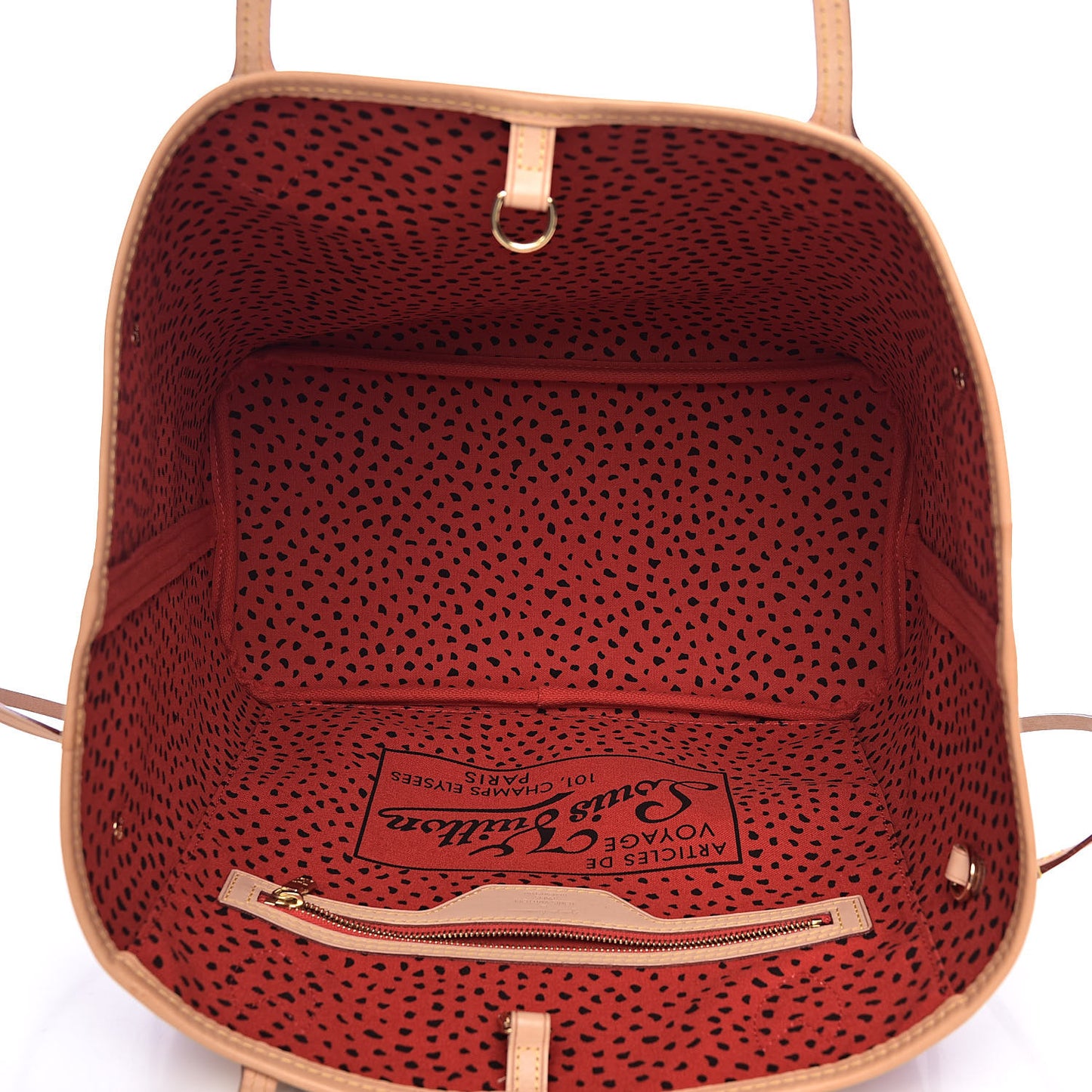Monogram Kusama Waves Neverfull MM Red