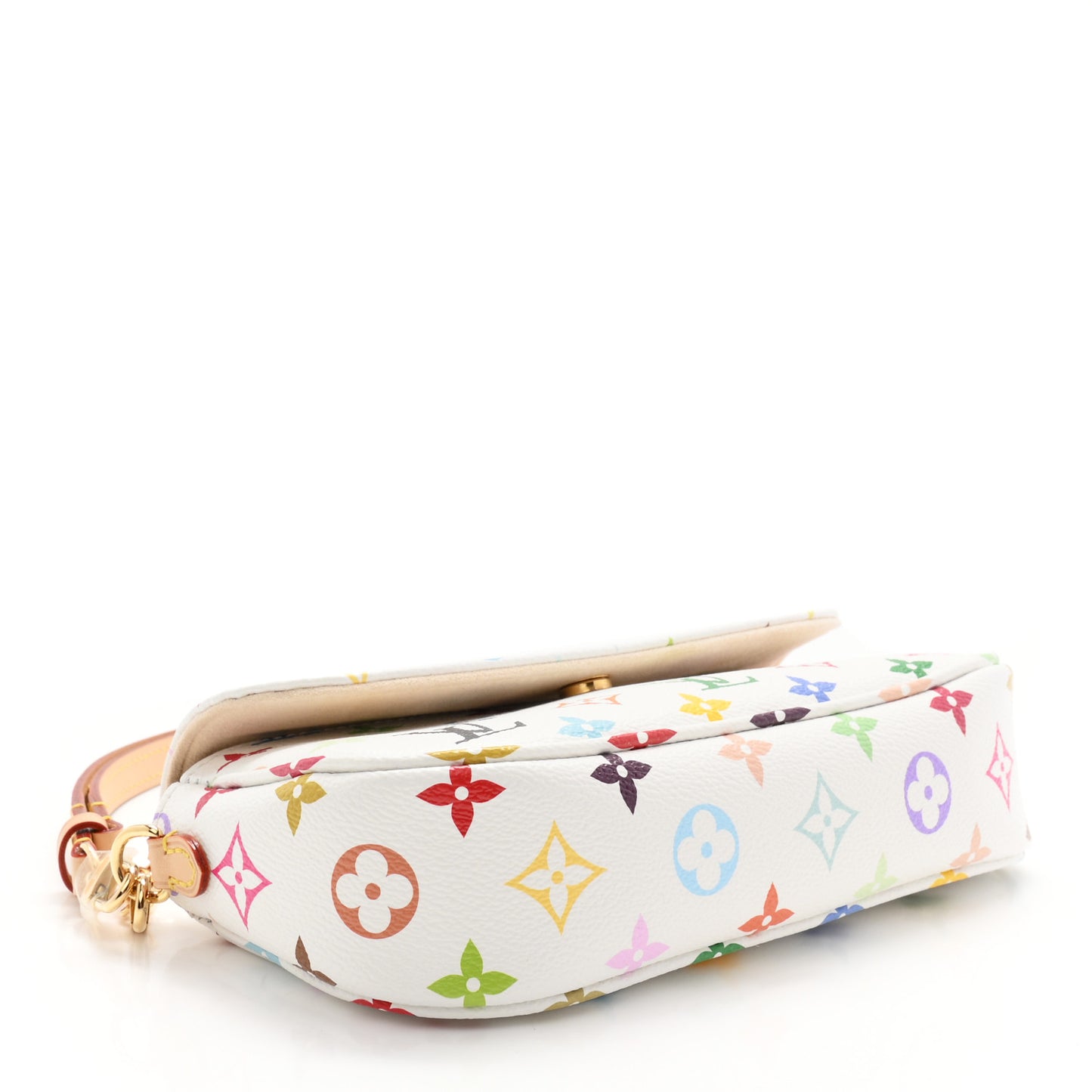 LV X TM Monogram Multicolor Ivy Wallet On Chain White