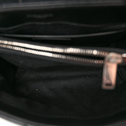 Saint Laurent Calfskin Y Quilted Monogram Small Loulou Chain Satchel Black 5 of 9