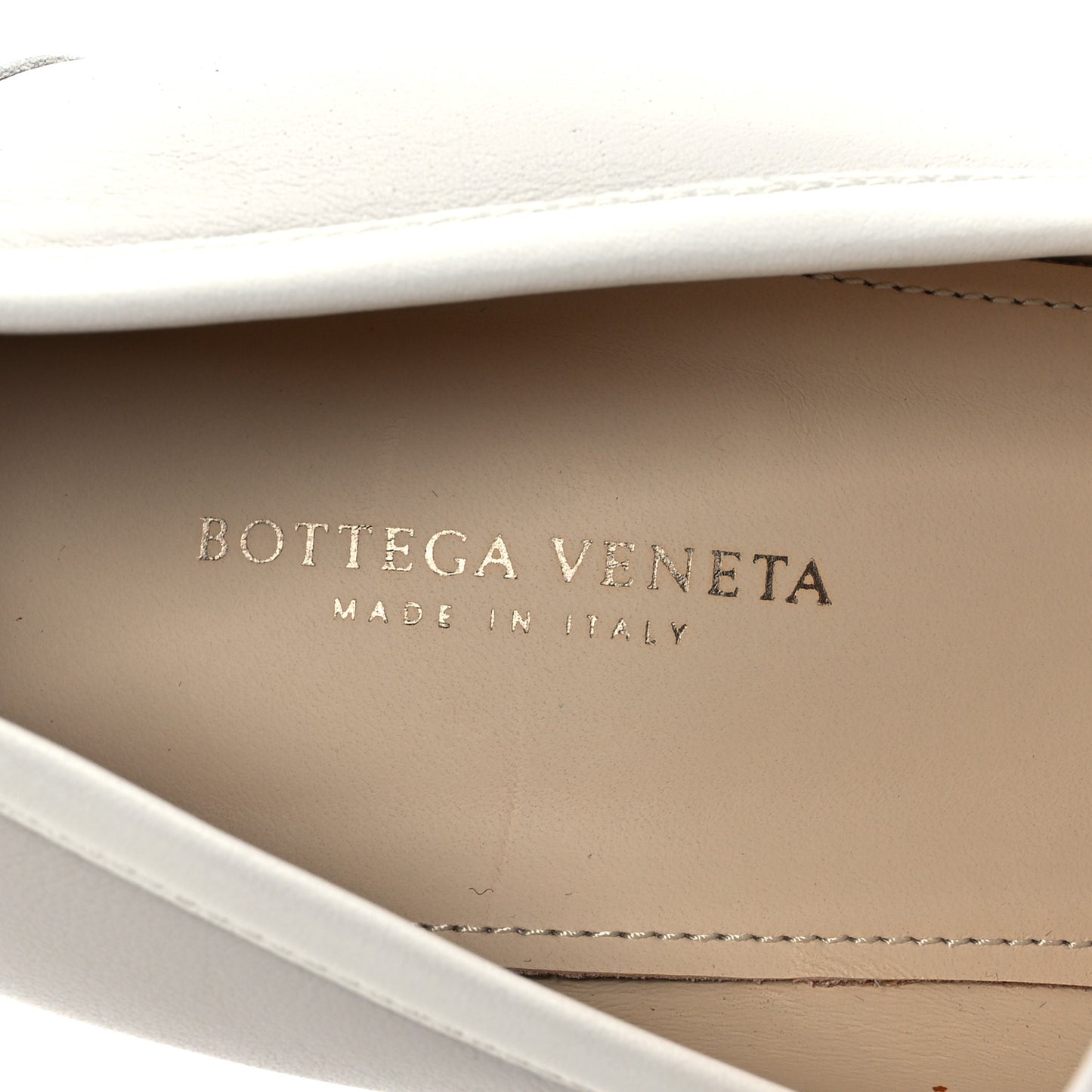 Calfskin Loafer Pumps 39.5 Mist Bianco