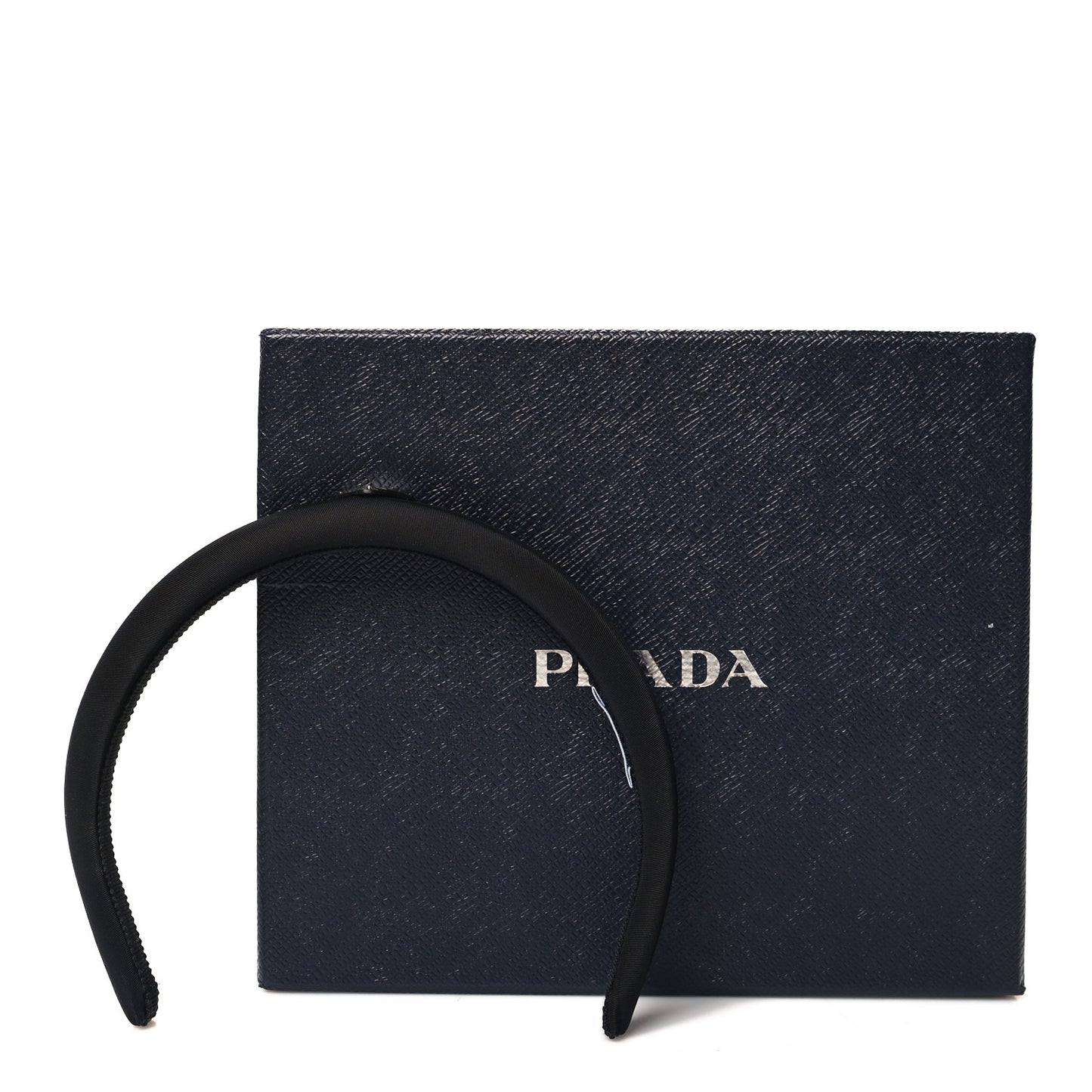Re-Nylon Triangle Logo Thin Headband Black