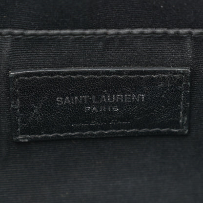 Saint Laurent Lambskin Monogram Small Lou Camera Bag Black 6 of 14
