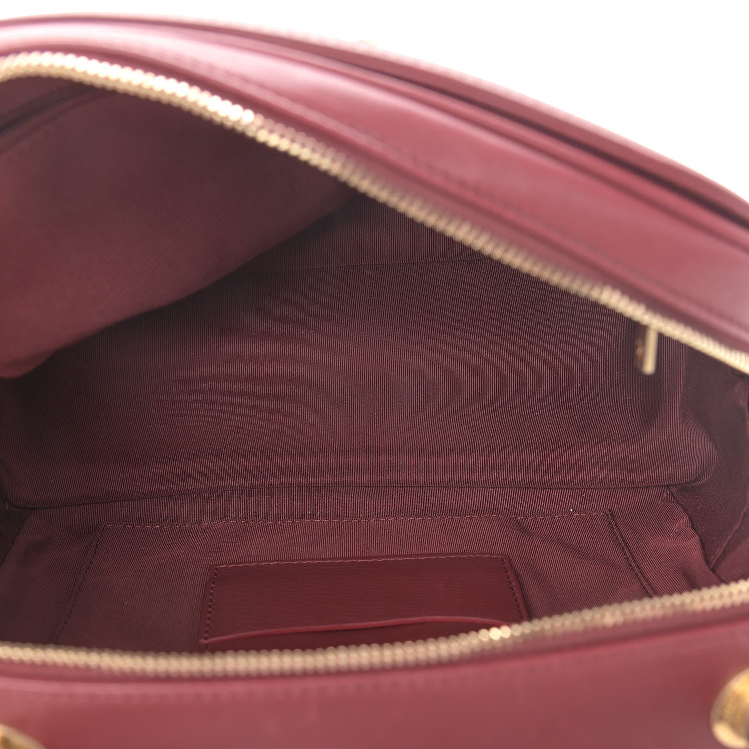 Chanel Calfskin Quilted CC Medium Vanity Case Dark Red 5 of 14