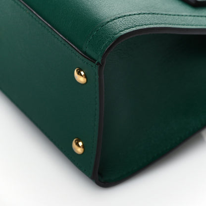 Gucci Wonka Grain Calfskin Mini Diana Tote Bag Green Yellow Fluo 10 of 10