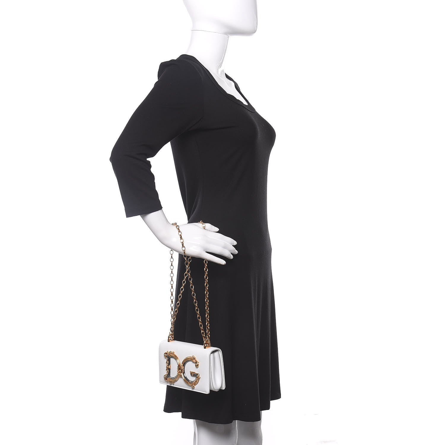 Dolce & Gabbana Nappa DG Girls Shoulder Bag White 3 of 11