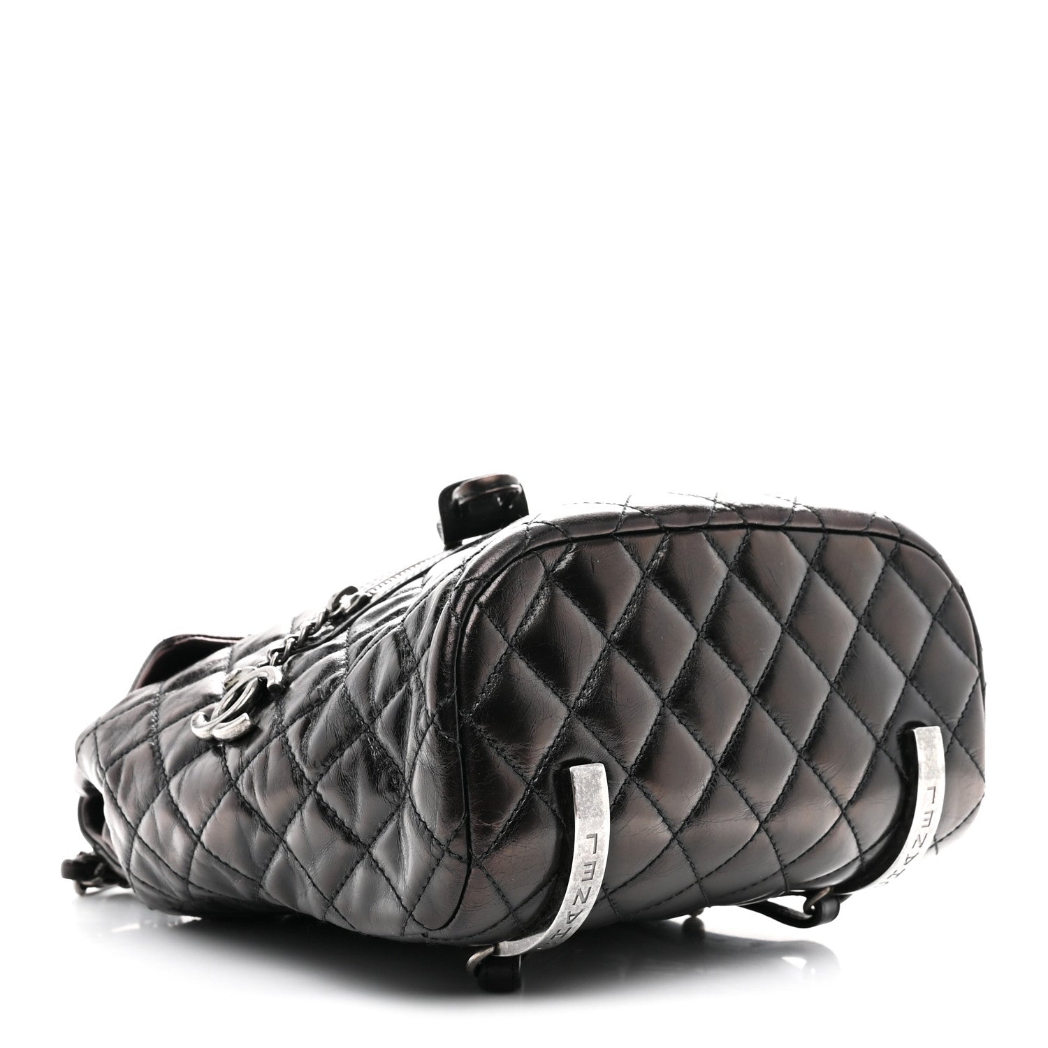 Chanel Glazed Calfskin Quilted Small Salzburg Mountain Backpack Black 4 of 10