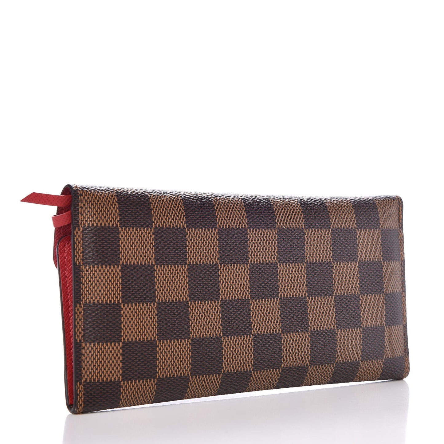 Damier Ebene Josephine Wallet Red