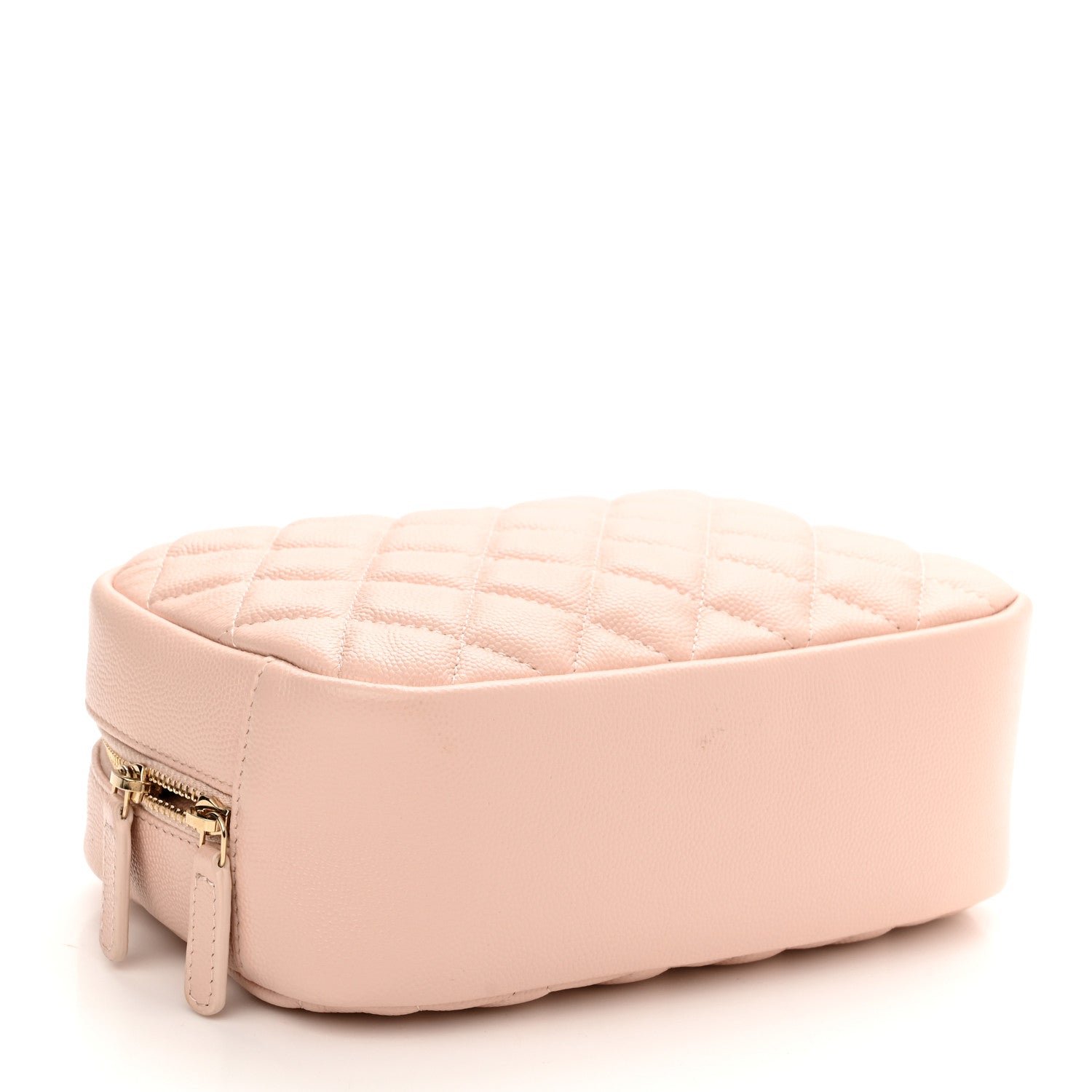 Chanel Caviar Quilted Medium Curvy Pouch Cosmetic Case Light Pink 4 of 10