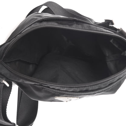 Prada Nylon Flat Messenger Bag Black 5 of 13