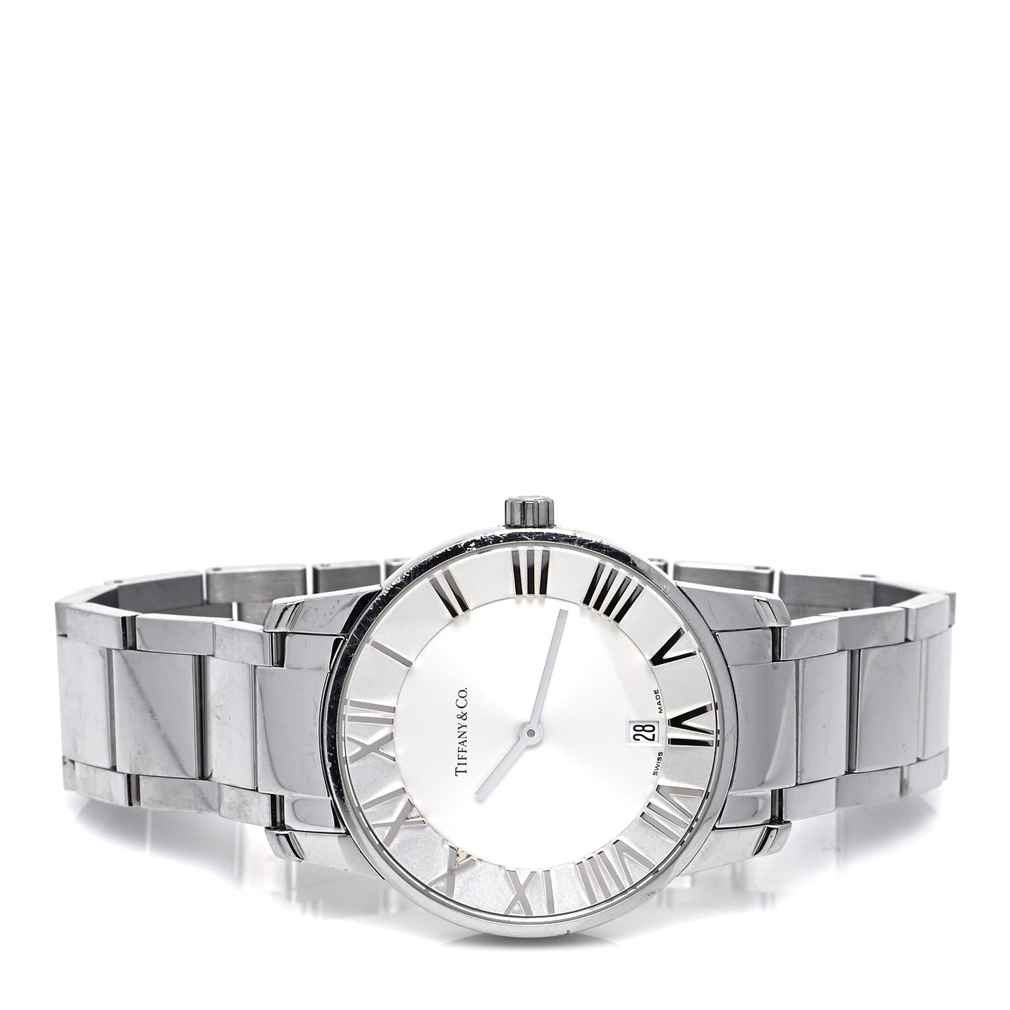 Stainless Steel 37mm Atlas 2-Hand Quartz Watch