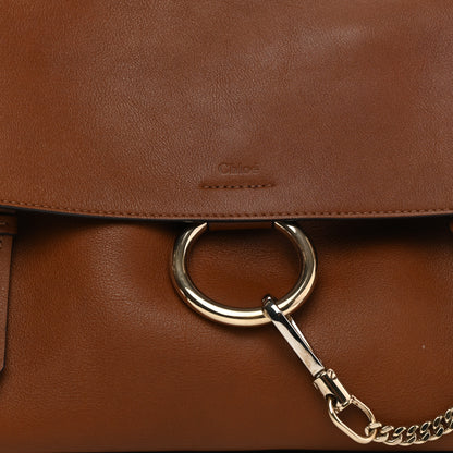 Chloe Calfskin Medium Faye Day Shoulder Bag Tan 9 of 11