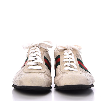 Gucci Guccissima Web Mens Sneakers 10 White 2 of 17