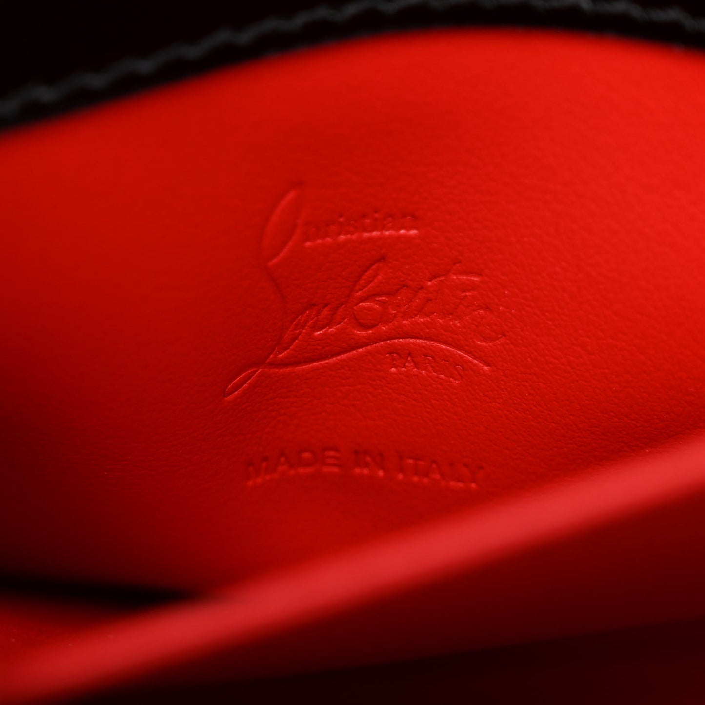 Patent Calfskin Large Loubi54 Crossbody Clutch Black