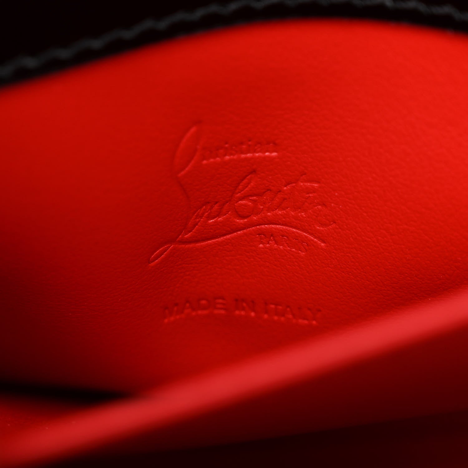 Christian Louboutin Patent Calfskin Large Loubi54 Crossbody Clutch Black 6 of 10