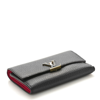 Louis Vuitton Taurillon Capucines Compact Wallet Black 4 of 8