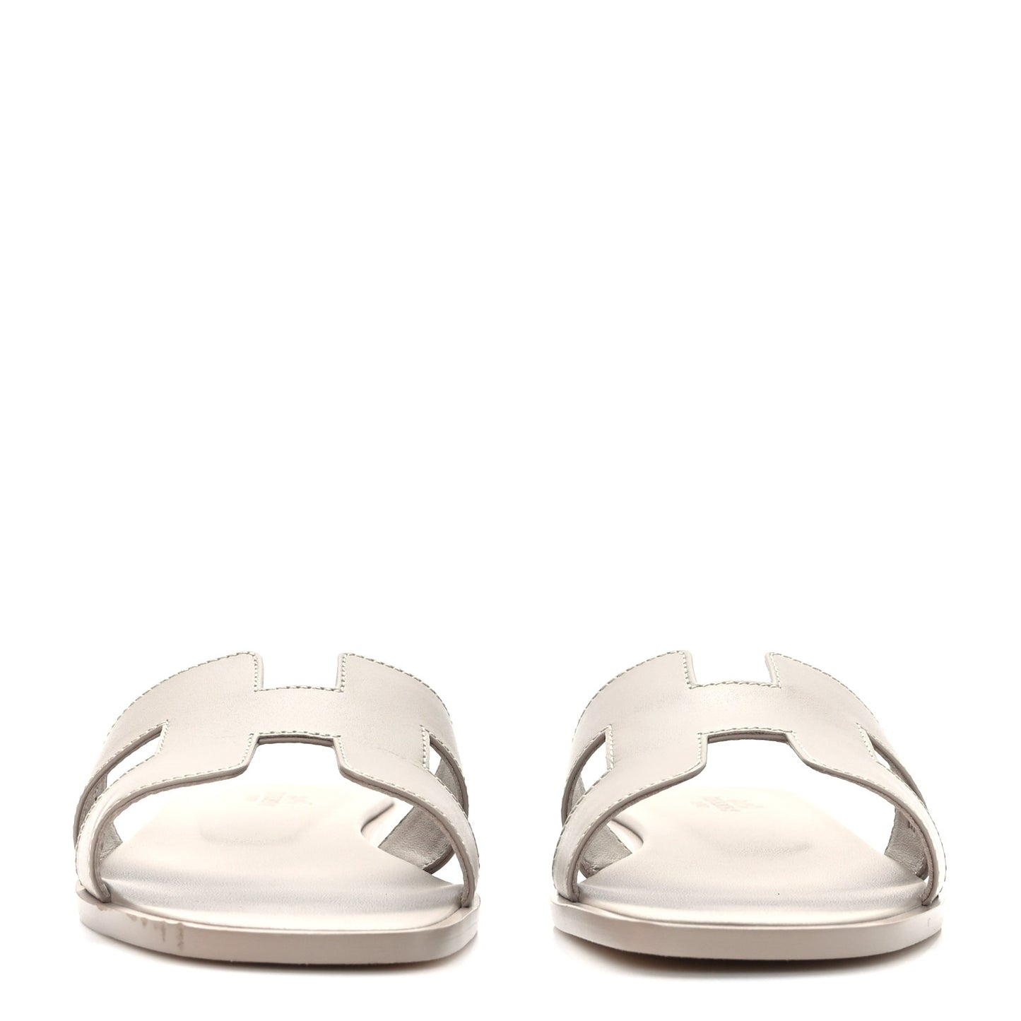 Box Calfskin Oran Sandals 37.5 Beige Mastic