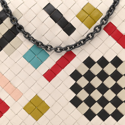 Bottega Veneta Nappa Intrecciato Chain Wallet Mist Abstract 8 of 12