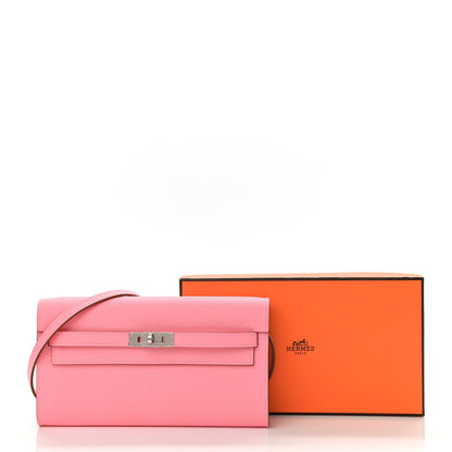 Hermes Epsom Kelly Wallet To Go Rose Confetti 11 of 11