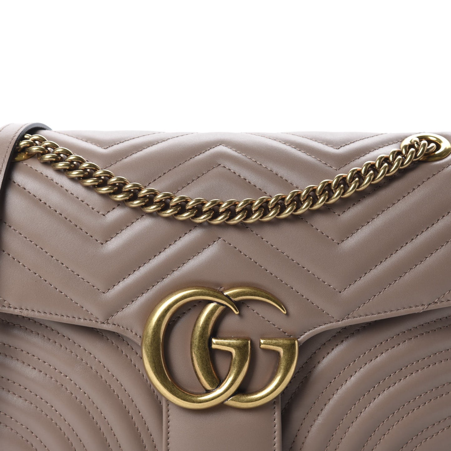 Calfskin Matelasse Medium GG Marmont Shoulder Bag Porcelain Rose