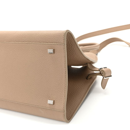 The Row Grained Calfskin Soft Margaux 10 Bag Dark Taupe 9 of 9