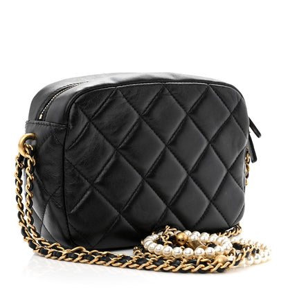 Chanel Lambskin Quilted Mini My Perfect Camera Case Black 3 of 12